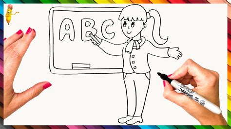 Teacher Drawing For Kids