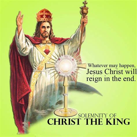 THE KING AND HIS KINGDOM HOMILY FOR THE FEAST OF CHRIST THE KING. Rev ...