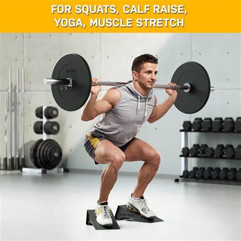 Exercise & Fitness Dumbbell and Bodyweight Squat Wedge - Optimize ...