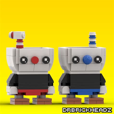 LEGO MOC Cuphead + Mugman Brickheadz by DrBrickheadz | Rebrickable ...