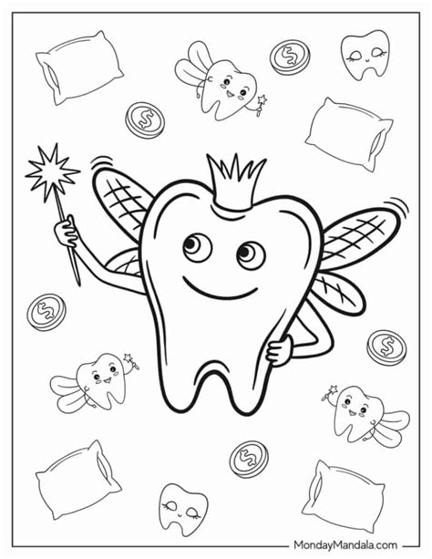 14 Tooth Fairy Coloring Pages (Free PDF Printables)