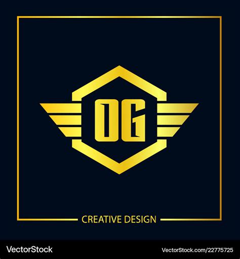 Initial letter og logo template design Royalty Free Vector