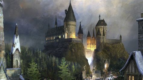 Hogwarts castle, Harry potter theme park, Hogwarts