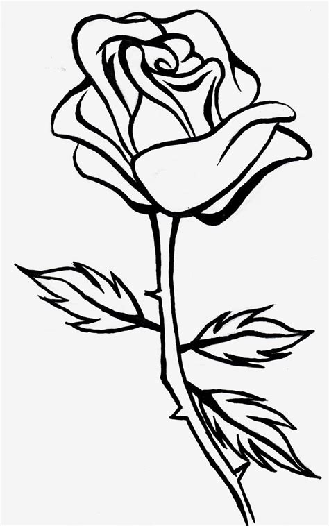 Black And White Rose Clipart | Free download on ClipArtMag