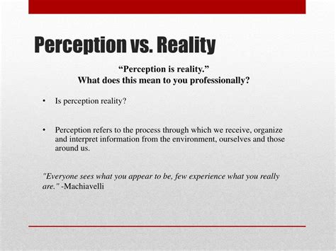 PPT - Perception “is” Reality PowerPoint Presentation, free download ...