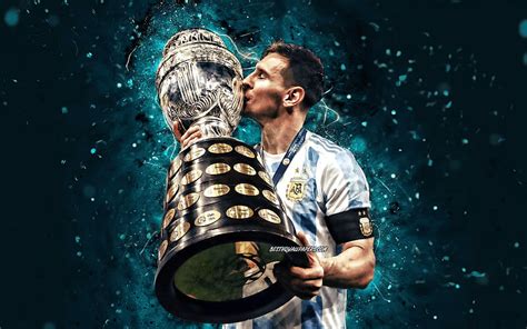 Lionel Messi, copa america 2021, messi 2021, argentina, captain, kiss ...