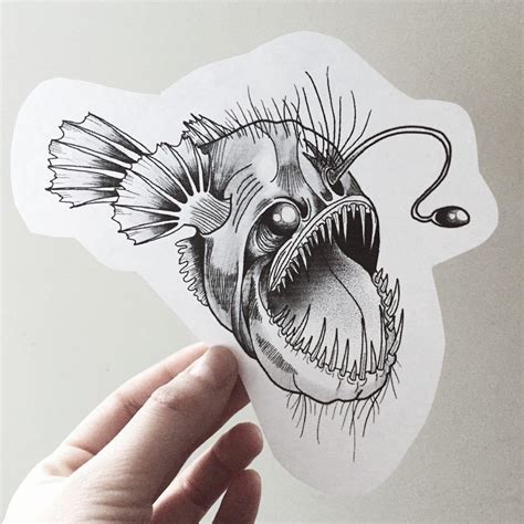 Angler fish tattoos | TATTOO