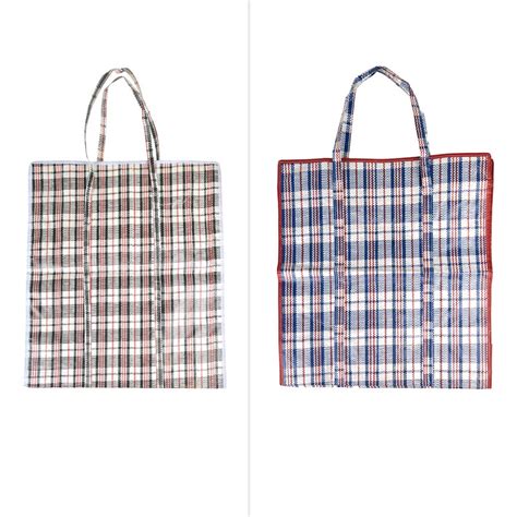 Jumbo Chequered Storage Bag - Assorted* | BIG W