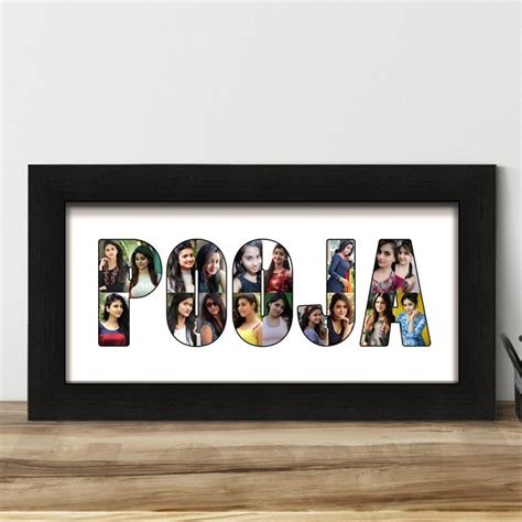 Personalized Name Collage Photo Frame, For Gift, Size: 8 Inches at Rs ...