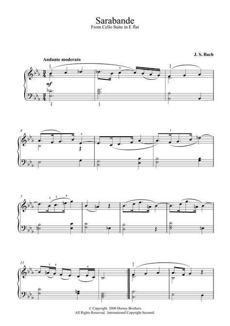 Sarabande From French Suite No.1 | Sheet Music Direct