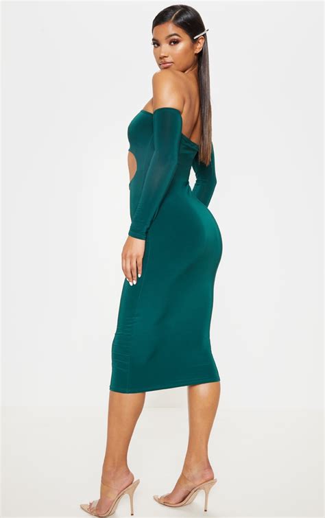 Jade Green Midi Dress | Dresses | PrettyLittleThing AUS