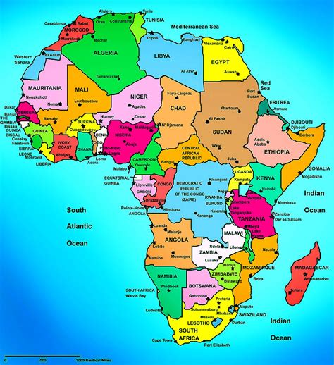 Map Of Africa With Country Names - Share Map