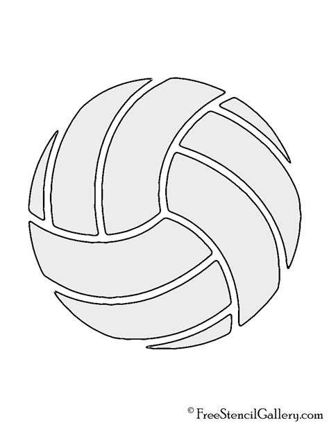 Volleyball Stencil | Free Stencil Gallery