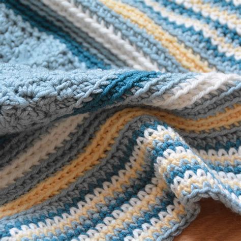 The Seaside Blanket – Free Crochet Baby Blanket Pattern – HanJan Crochet