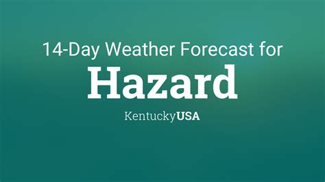 Hazard, Kentucky, USA 14 day weather forecast