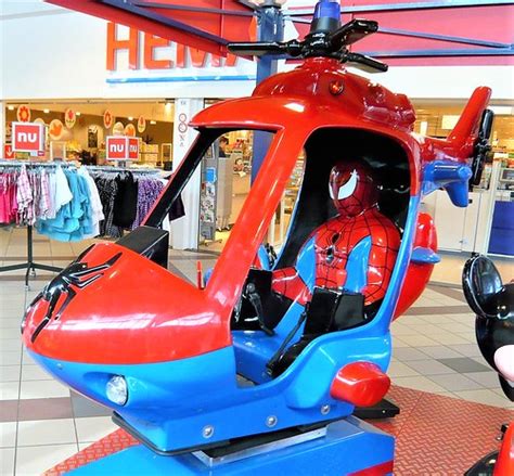 EMT/Merkur Spiderman Helicopter Kiddie Ride (V1) | Made In T… | Flickr