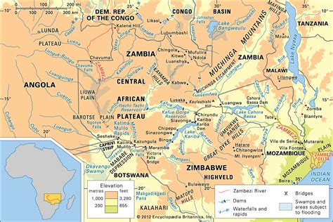 Zambezi River Map