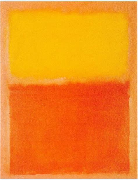 Mark Rothko “Orange and Yellow” | Марк ротко, Геометрическая живопись ...