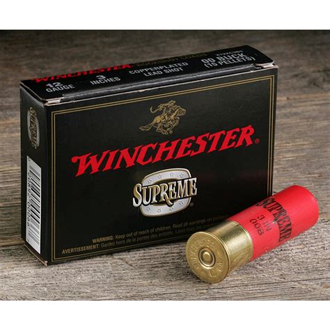 Winchester® Double X® Magnum Buckshot 12 Gauge 3 inch 00 Buck 5 rounds