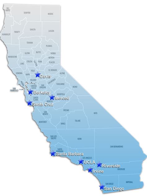 University Of California Campuses Map