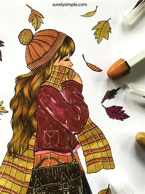 Autumn Girl Vibes Character Design Video – Surely Simple | Autumn ...