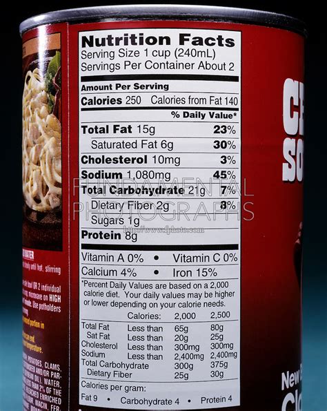 soup can label nutrition facts | Fundamental Photographs - The Art of ...