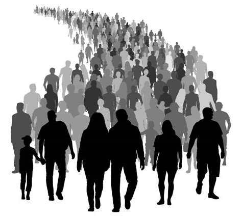 Crowd People Walking Silhouette Png - Discover 28 free person walking ...