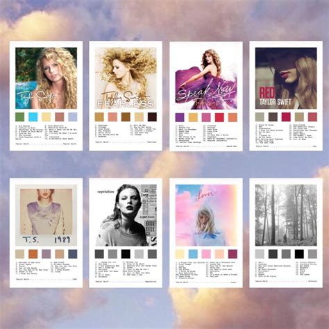 Taylor Swift Album Prints | Taylor swift album cover, Taylor swift ...