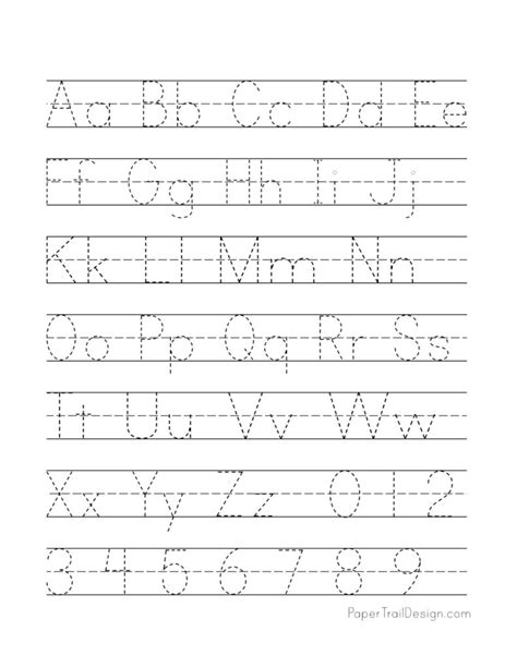 Handwriting Worksheets Alphabet Alphabetworksheetsfree Com - Riset