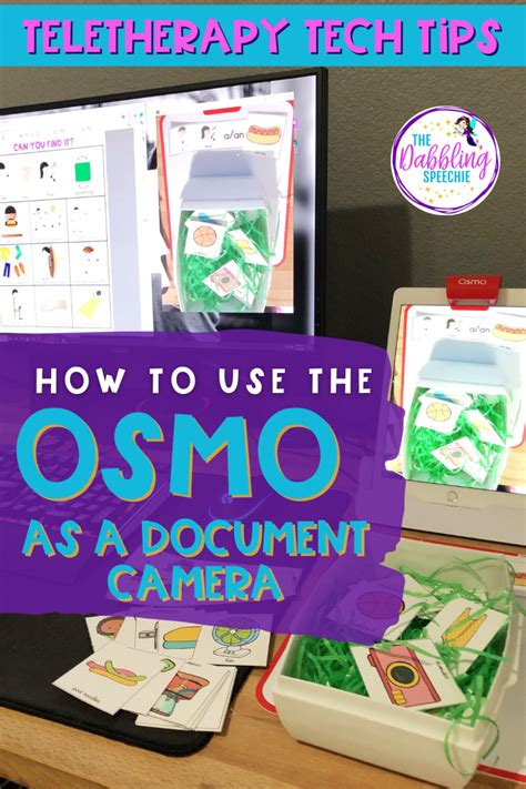 OSMO Speech Therapy - Best Document Camera Hack Ever! - thedabblingspeechie