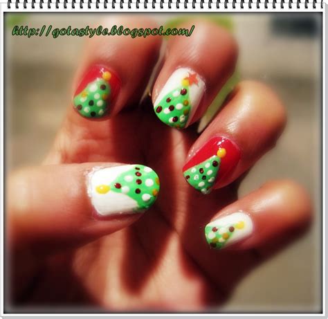 Got A Style ♥: Christmas Tree nails..