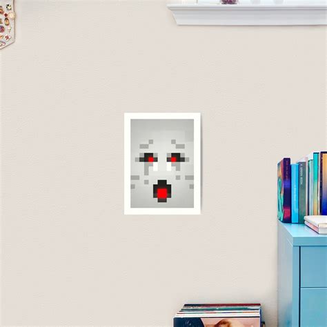 "Minecraft Ghast face" Art Print for Sale by MinecraftWorld2 | Redbubble