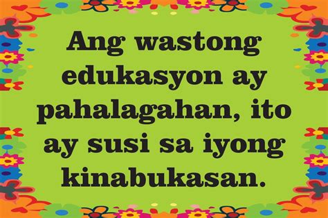 Mga Kasabihan Sa Tagalog