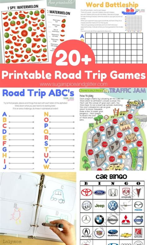 Road Trip Printable Activities