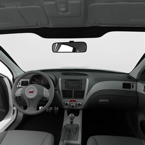 Subaru Impreza WRX STI with HQ interior 2014 3D model - Vehicles on Hum3D