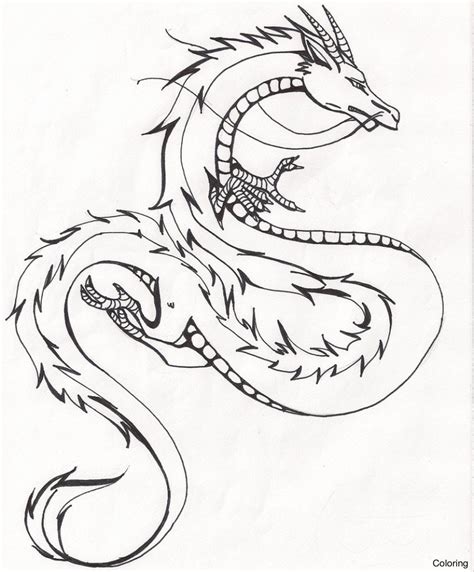 Chinese Dragon Cartoon Drawing at PaintingValley.com | Explore ...