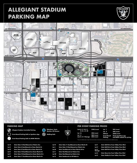 Allegiant Stadium Parking/Transportation Program Announced | Allegiant ...