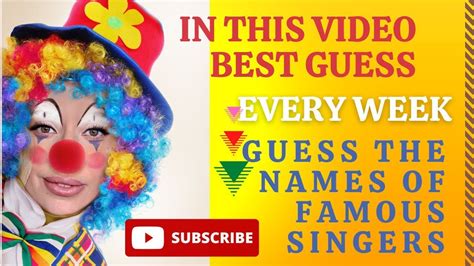 Guess the Singers by Face | New Quizzes Every Week - YouTube