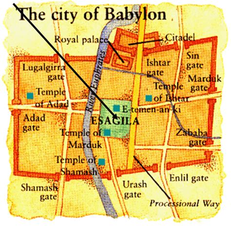 Ancient City Of Babylon Map - China Map Tourist Destinations