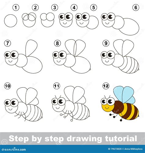 How To Draw A Honeybee Step By Step Bee Drawing Honey Bee Drawing ...