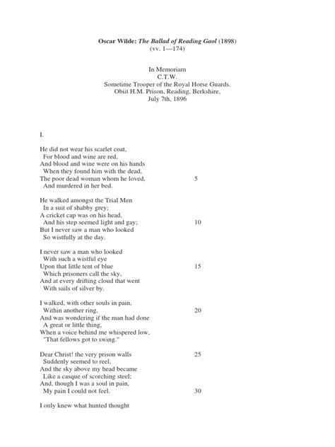 Oscar Wilde The Ballad of Reading Gaol.pdf | Oscar Wilde | Prison