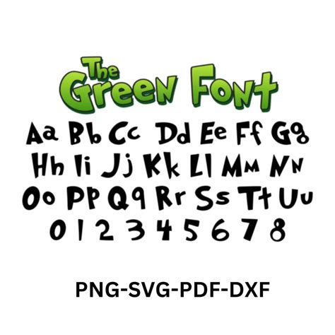 Christmas Font Svg Png Pdf Dxf - Etsy