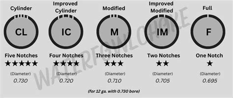 12 Ga Choke Chart