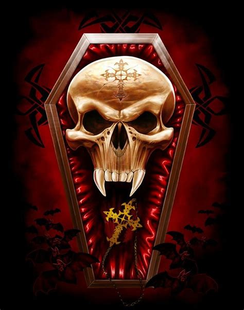 Vampire Skull Dark Fantasy Art, Art Mort, Vampire Skull, Grim Reaper ...