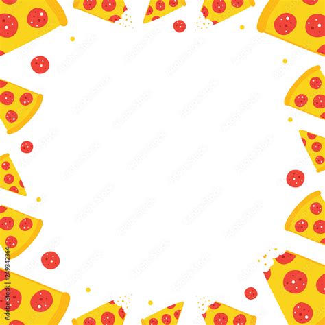 Full Pizza Clipart Border