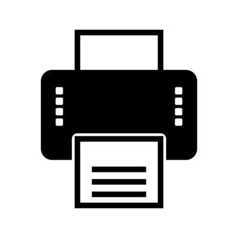 Printer glyph icon 330028 Vector Art at Vecteezy