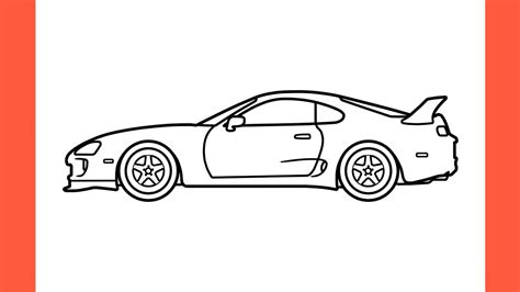 How To Draw A Supra Mk4