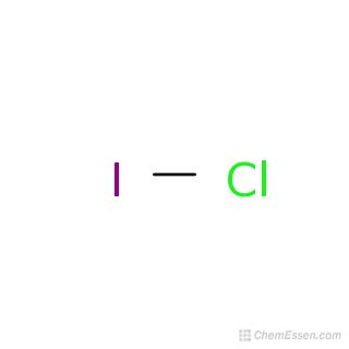 IODINE MONOCHLORIDE Structure - ClI - Over 100 million chemical ...