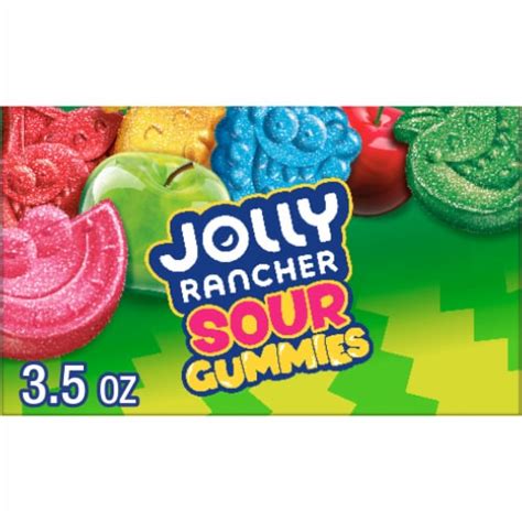 JOLLY RANCHER Sour Gummies Assorted Fruit Flavored Candy Box, 3.5 oz ...