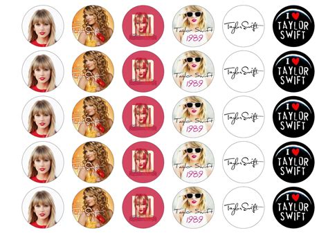 Taylor Swift - Edible Icing / 30 x 38mm | Taylor swift, Bolo taylor swift